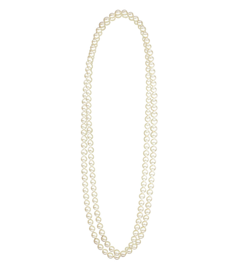 Perlen Halskette 70 cm | Weiß