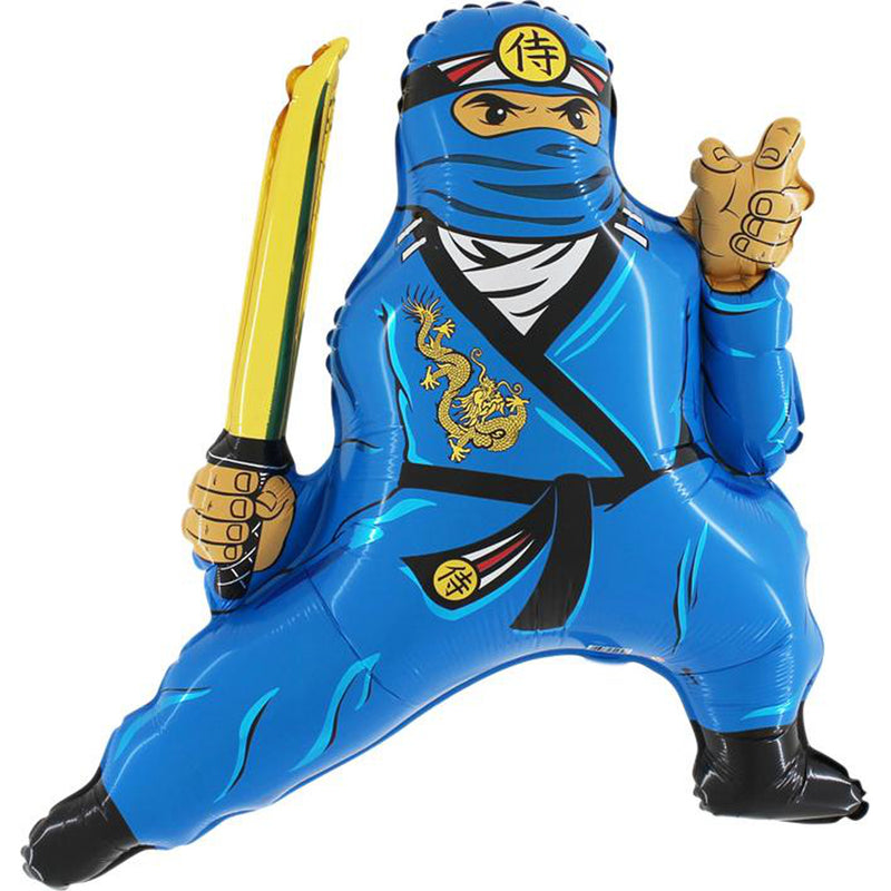 35" Shape Folienballon Lose - Ninja Blau | HFE