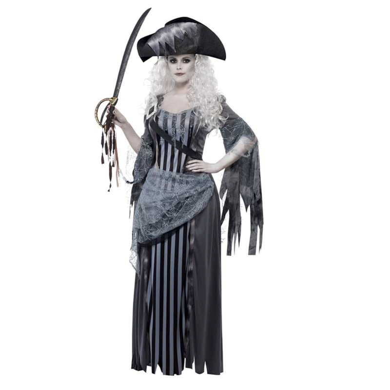 Kostüm Lady Zombie Princess Geisterschiff GrauGr.M