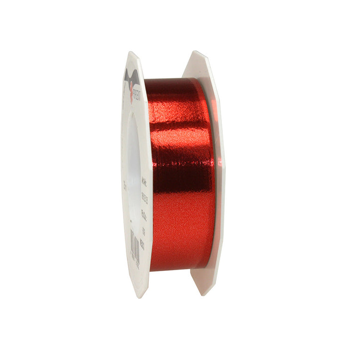 Geschenkband Polyband 25mm/25m Metallic Rot