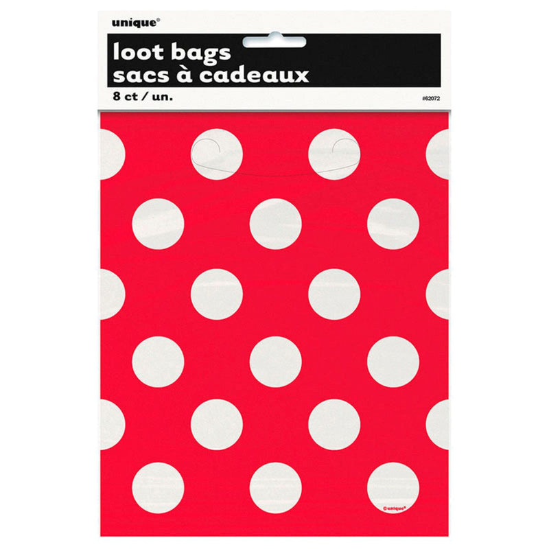 Geschenkbeutel PVC 18x22cm/8St. Dots Royalblau