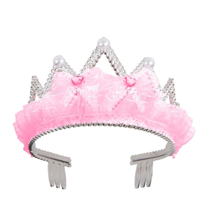Tiara Diadem Pinke Schleife