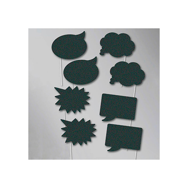 Foto-Props Tafel Sprechblasen 8-tlg.