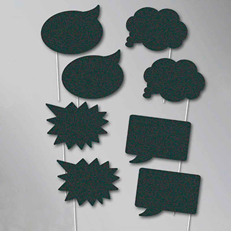 Foto-Props Tafel Sprechblasen 8-tlg.