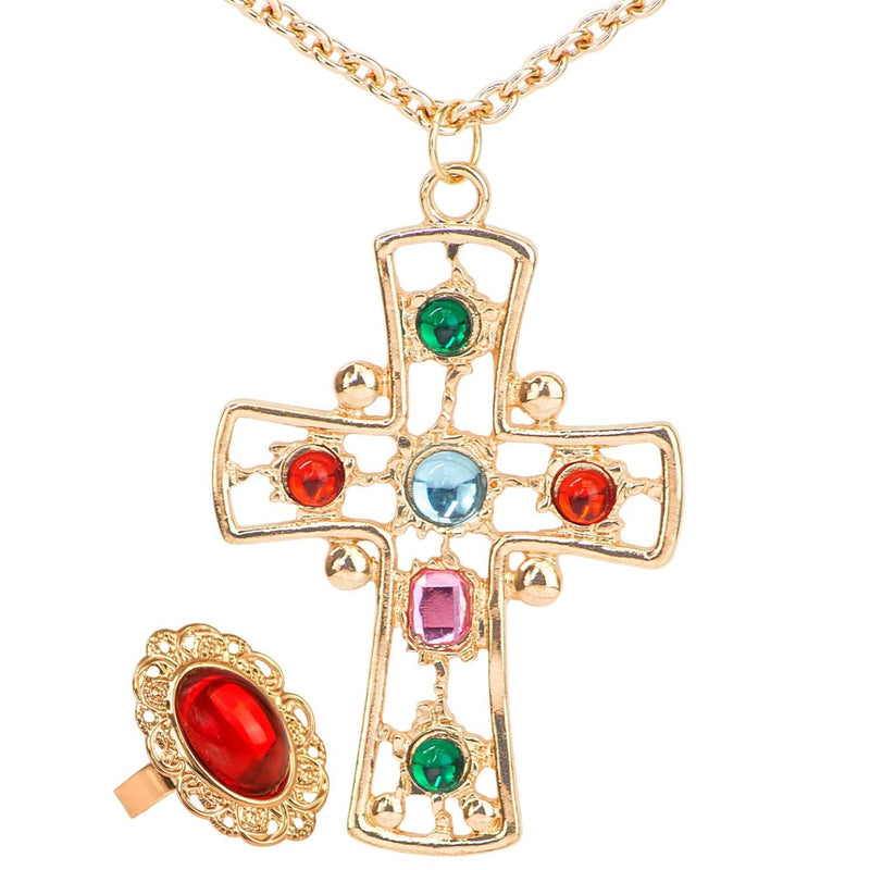 König Set | Halskette mit Kreuz und Ring