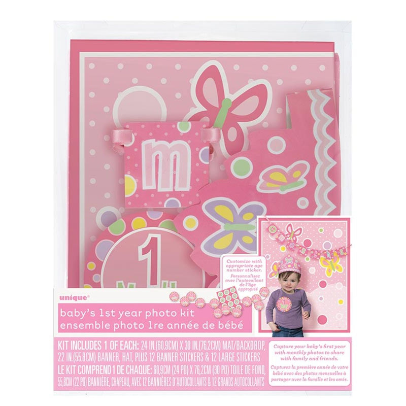 Foto-Props Mein 1. Jahr Baby Girl Babyparty Dekoration für Jungs zum 1. Geburtstag