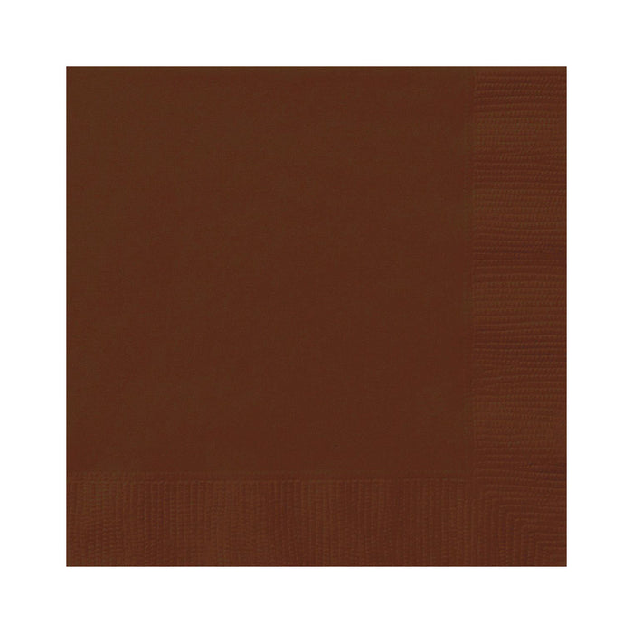 Servietten Uni 33x33cm/20St. Braun