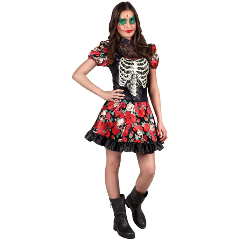 Kostüm Lady Day of the Dead 14-16 J. Gr.XS