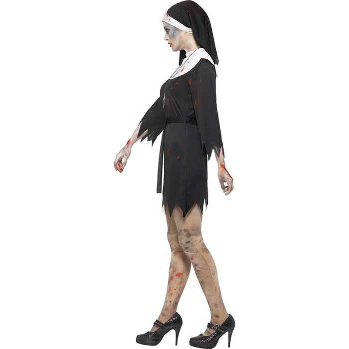 Kostüm Lady Zombie Nonne Gr.M