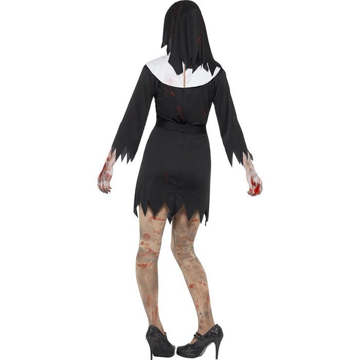Kostüm Lady Zombie Nonne Gr.M