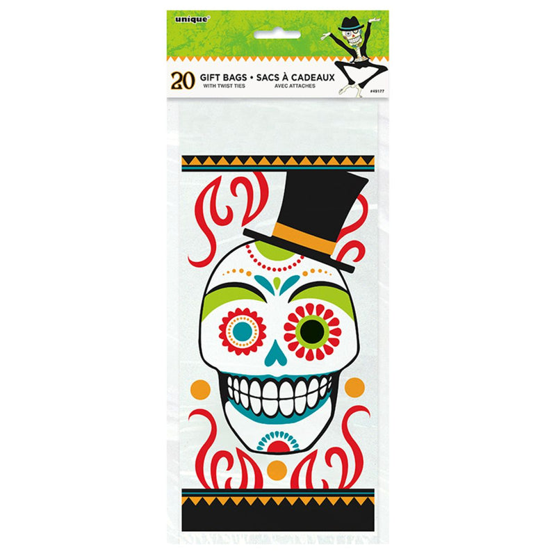 Geschenktüte Cello 12x28cm/20St. Day of the Dead