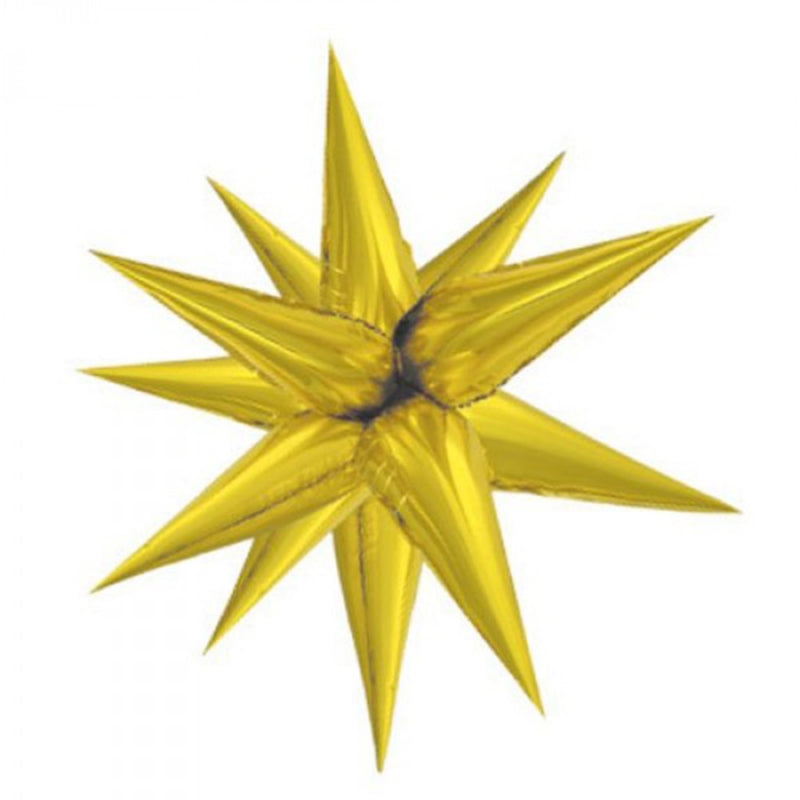 ABC 3D-Ballon Stern 101cm Gold