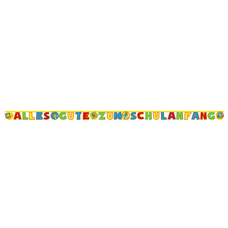 Buchstabengirlande Schulanfang Alles Gute 400cm