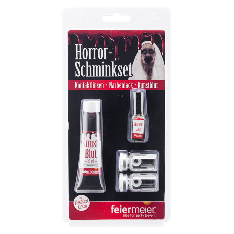 Make-up Set Horror Narbenfluid+Blut+LinsenBlood FM
