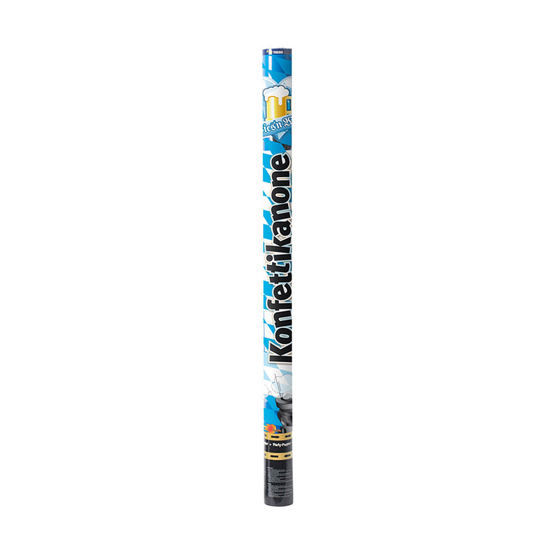 Konfettishooter Papier Bayern Weiss-Blau 80cm
