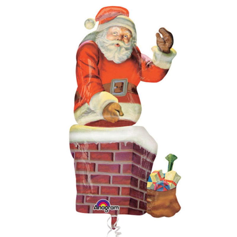 Airwalker Weihnachtsmann Kamin  73x134cm