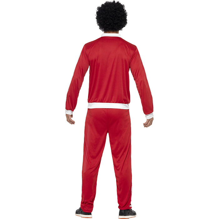 Kostüm 80er Trainingsanzug Rot Gr.XL