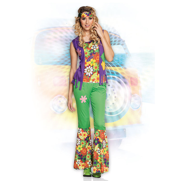 Kostüm Lady Woodstock Girl 70er Gr.M