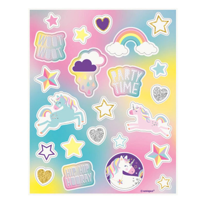 Sticker Einhorn 4 Blätter