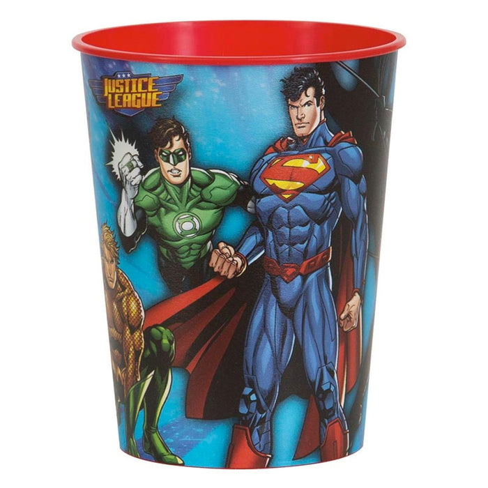 Plastikbecher 473ml 1Stk. Justice League