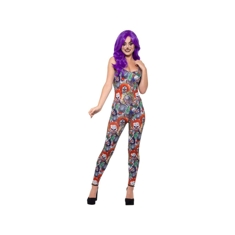 Kostüm Lady Sexy Horror Clown Einteiler Gr.XS