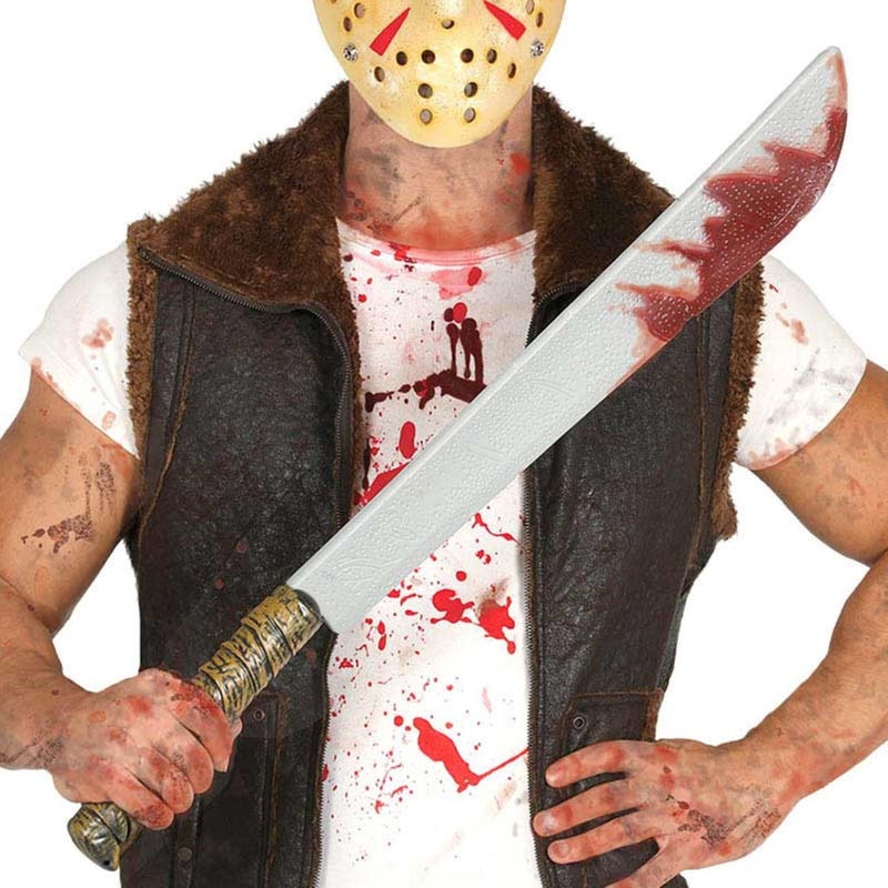 Waffe Machete mit Blut 74cm