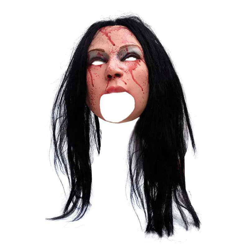 Maske Frau blutig open Mouth