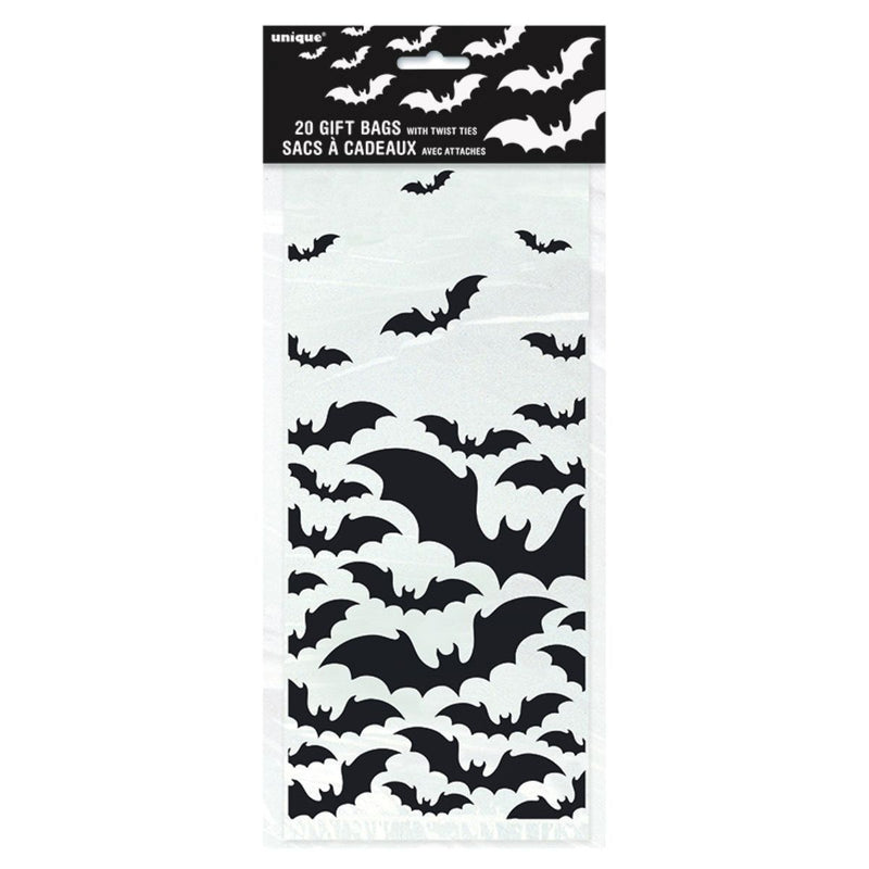 Geschenktüte Cello 12x28cm/20St. Fledermäuse