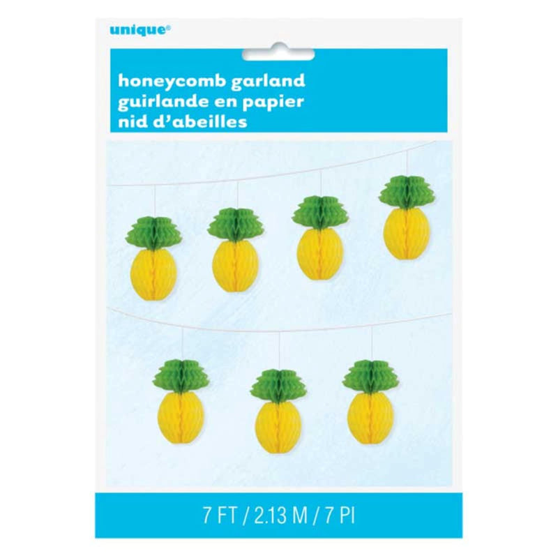 Girlande Wabenball Ananas | ca. 213cm