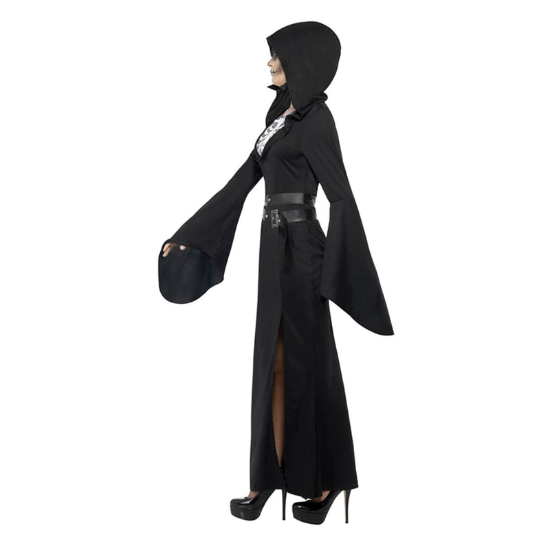 Kostüm Lady Sensenmann / Tod m. Kapuze Gr.XXL