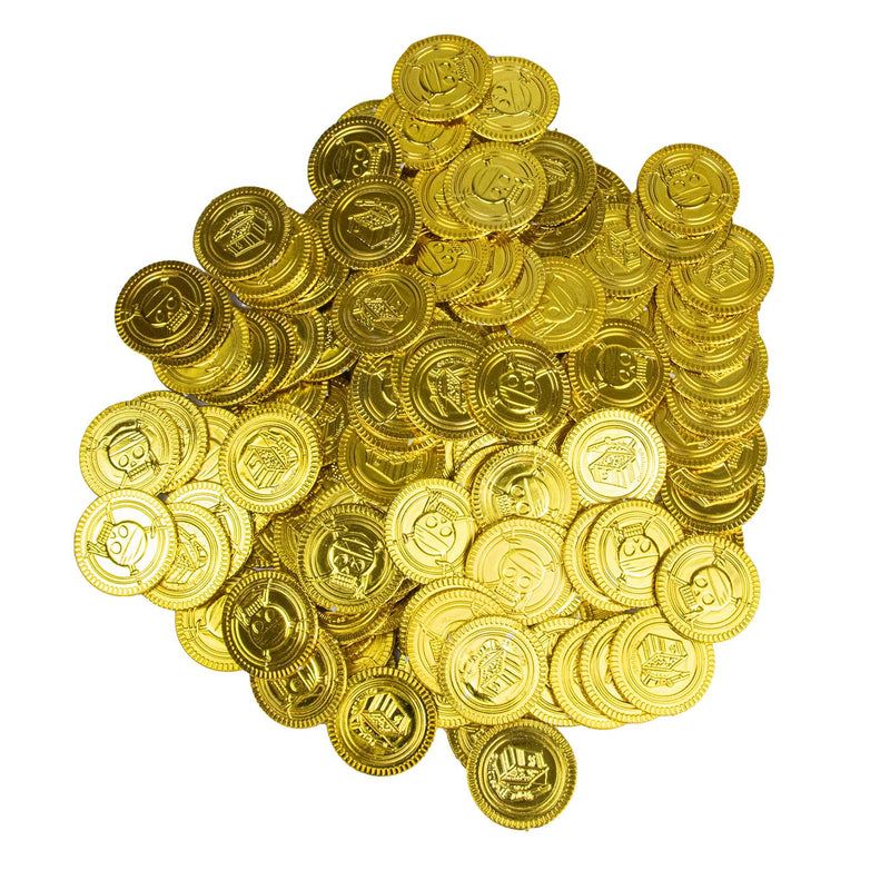 Goldmünzen Spielgeld - Piratenschatz | 144 Stück