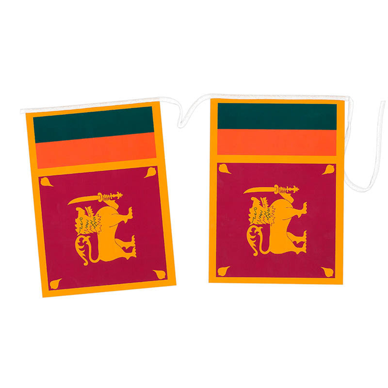 Fahnenkette Sri Lanka Papier 5m
