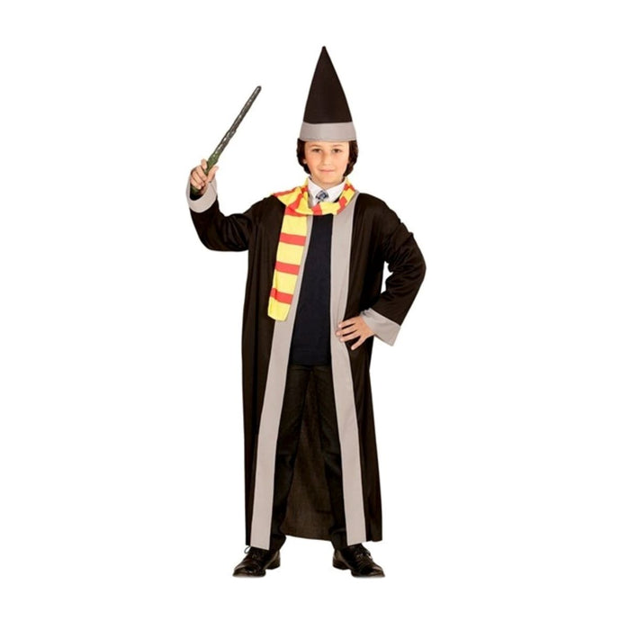 Kostüm Kid Zauberer (Robe, Schal, Hut)