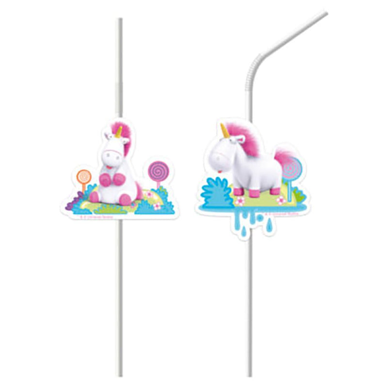 Strohhalm PVC Fluffy 6Stk.