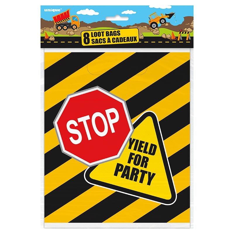 Geschenktüte PVC Baustelle 8St.