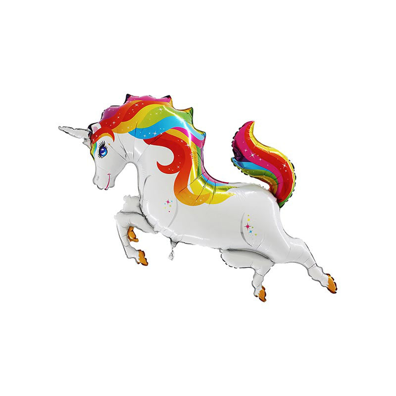 44" Shape Folienballon Lose - Einhorn springend | HF2