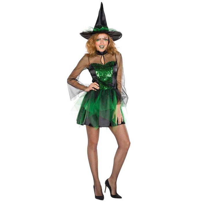Kostüm Lady Glitzerhexe Gr.38