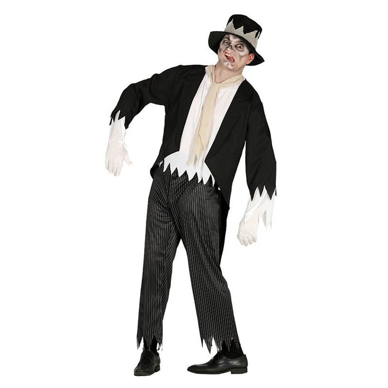 Kostüm Zombi Bräutigam(Hut,Oberteil,Hose,Tuch)Gr.L