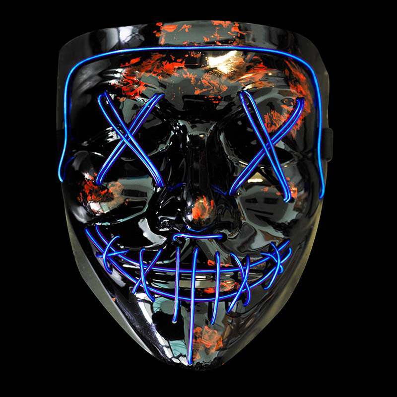 Maske LED Purge Lila