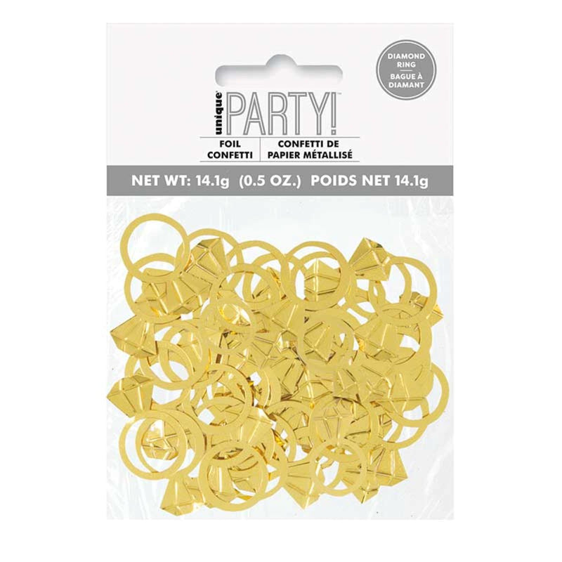 Konfetti Metall 14g Diamantring