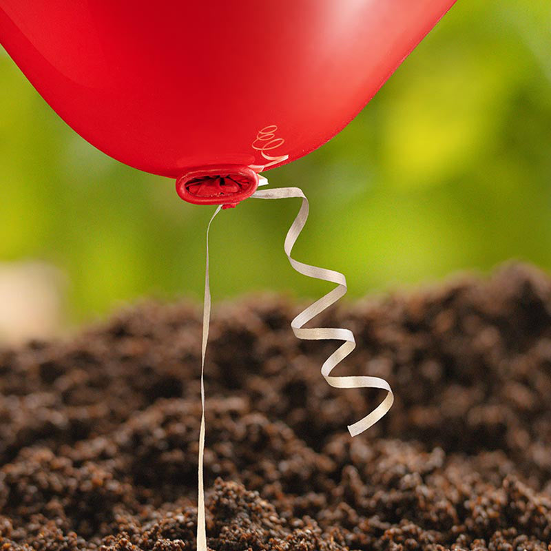 Ballonband mit Verschluss ÖKO 100Stk.