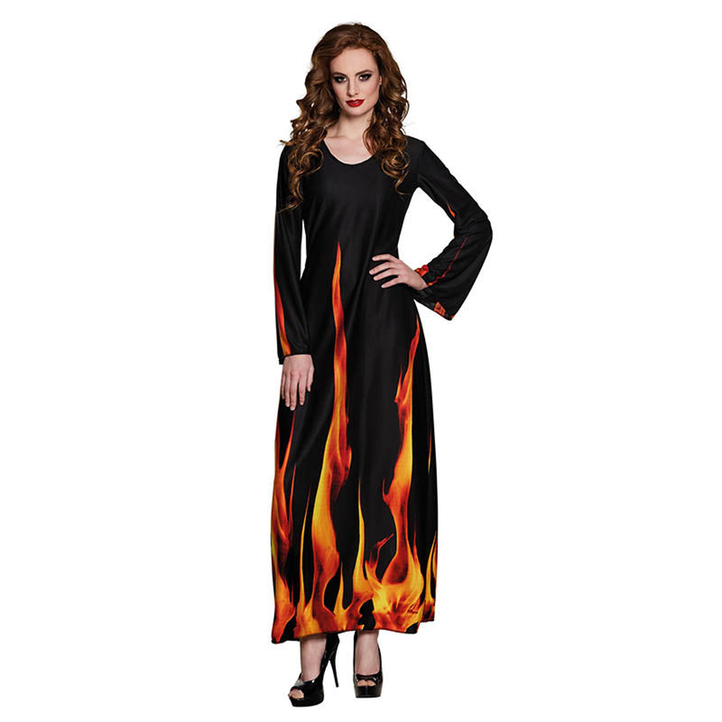 Kostüm Lady Feuer & Flamme Kleid Gr.36/38