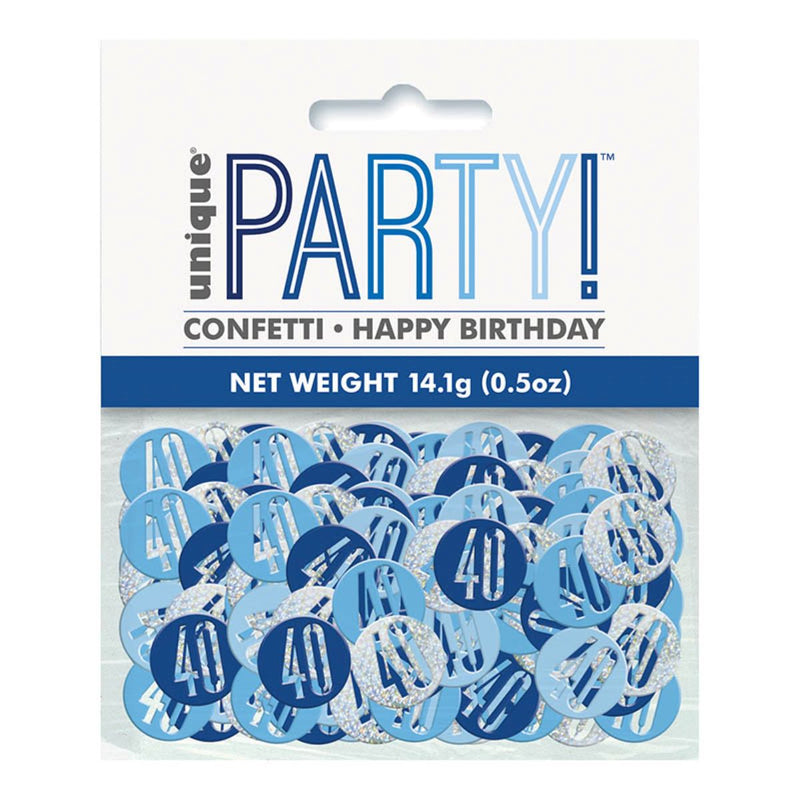 Konfetti Metall Glitz 14g #40 Blau