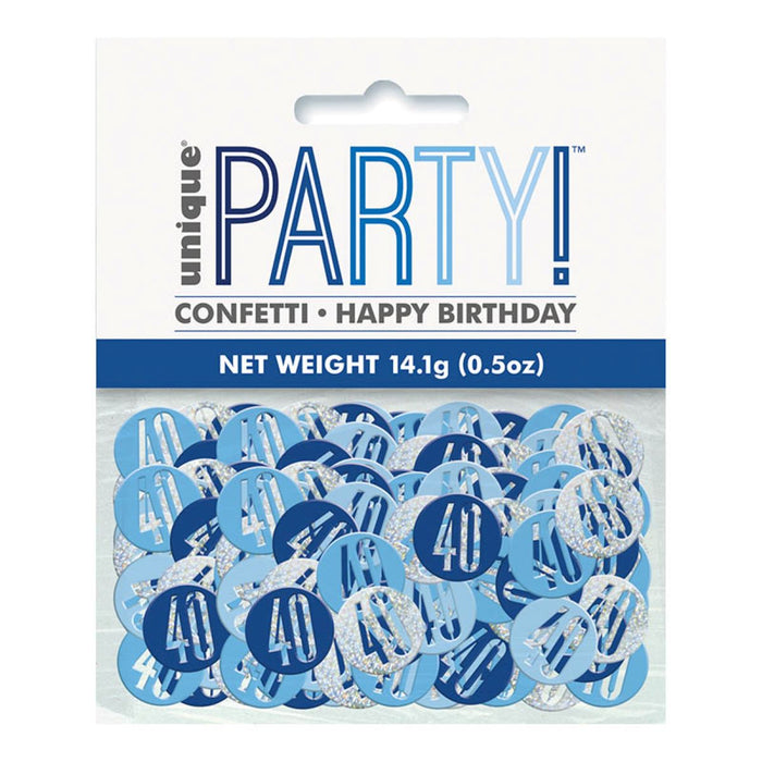 Konfetti Metall Glitz 14g #40 Blau