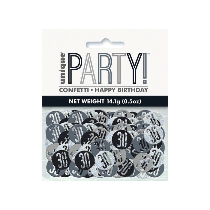 Konfetti Metall Glitz 14g #30 Schwarz