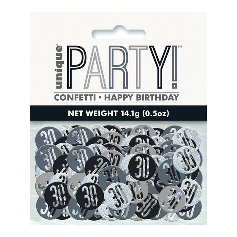 Konfetti Metall Glitz 14g #30 Schwarz