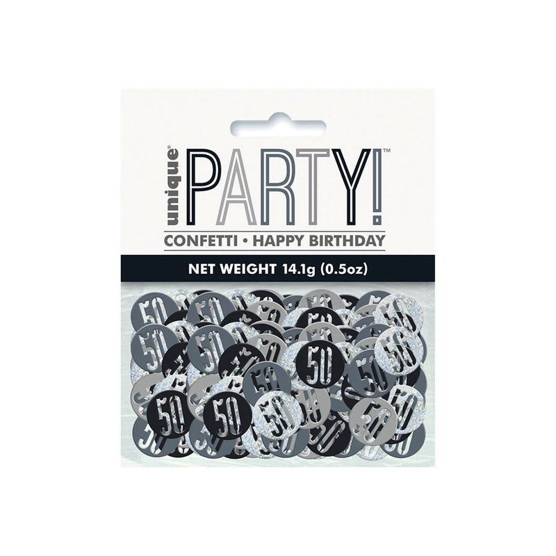 Konfetti Metall Glitz 14g #50 Schwarz