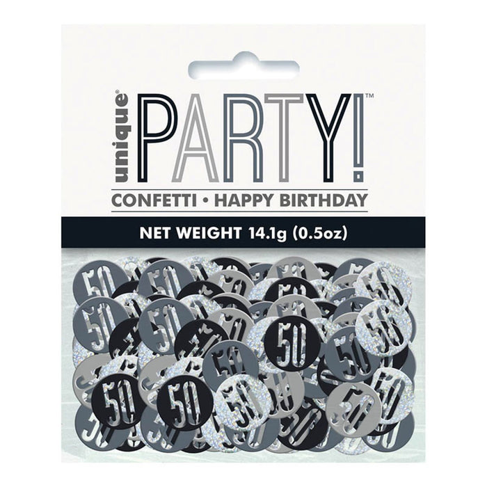 Konfetti Metall Glitz 14g #50 Schwarz