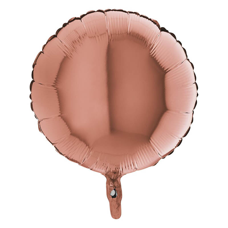 18"/Ø46cm Folienballon Uni |  Rosegold