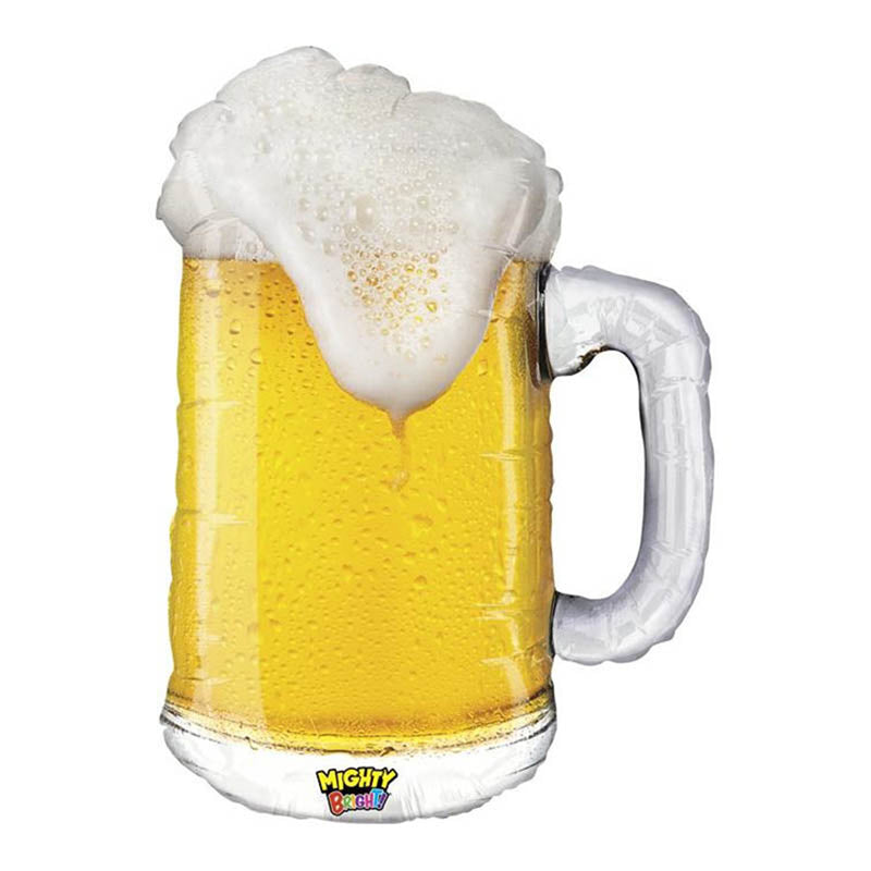 29"/74cm Folienballon Bierkrug "Mighty Beer"